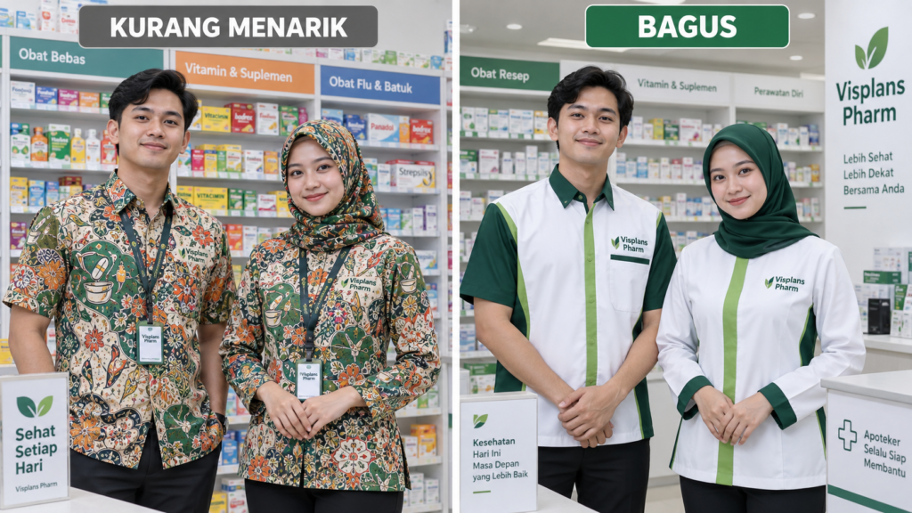 seragam karyawan apotek