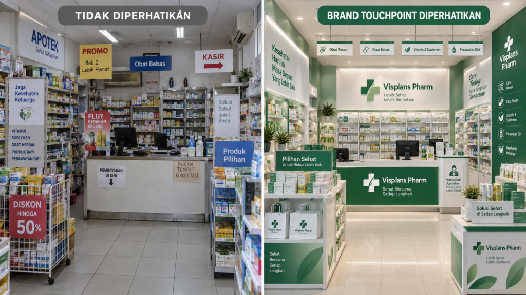 brand touchpoint apotek visplans jasa branding